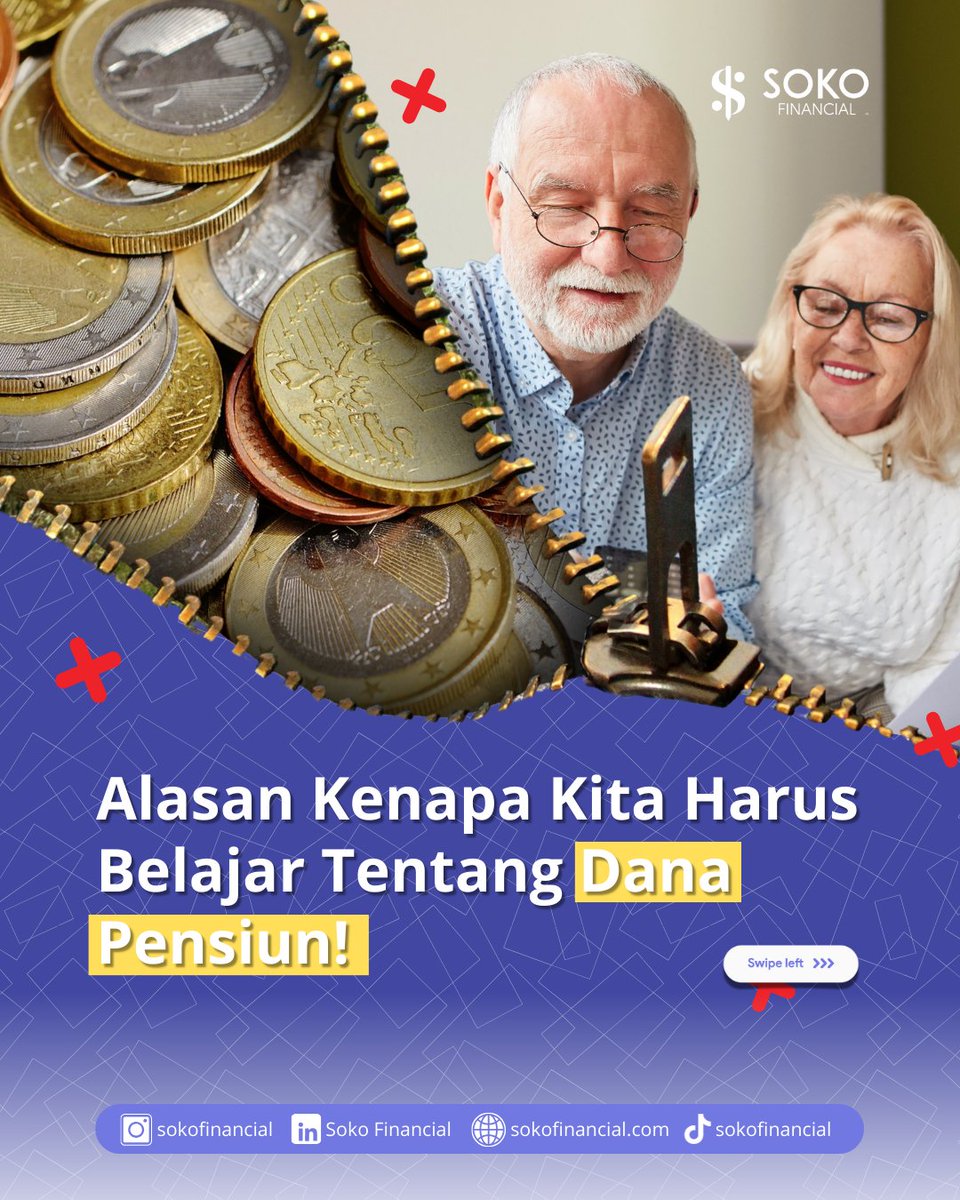 sokofinancial's tweet photo. Jika kamu ingin mempelajari lebih lanjut tentang mengelola dana pensiun dan persiapan finansial lainnya, ayo ikuti kelas kami di Soko Financial! Klik link di bio instagram untuk mendaftar. Jangan lewatkan kesempatan ini untuk meraih masa pensiun yang nyaman!

#sokofinacial #soko https://t.co/7z14G9wZ3n