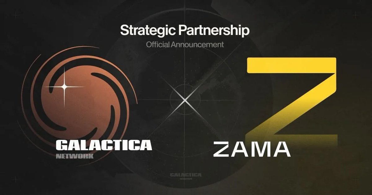 New @GalacticaNet partner ! ZAMA
 #GNET, #CypherState, #Privacy, #DeSoc, #NetworkState.