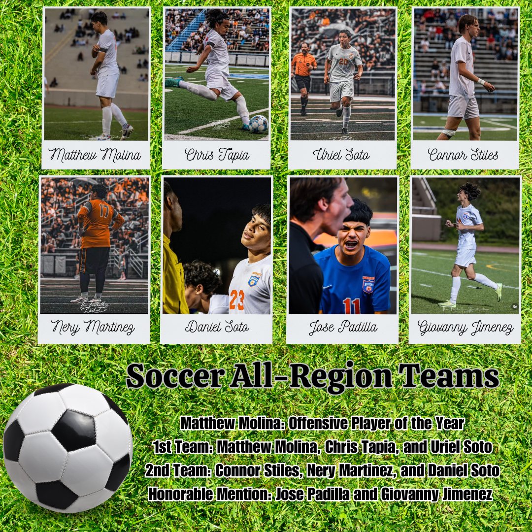 Congratulations to our All-Region Bruins! #GoBruins ⚽️