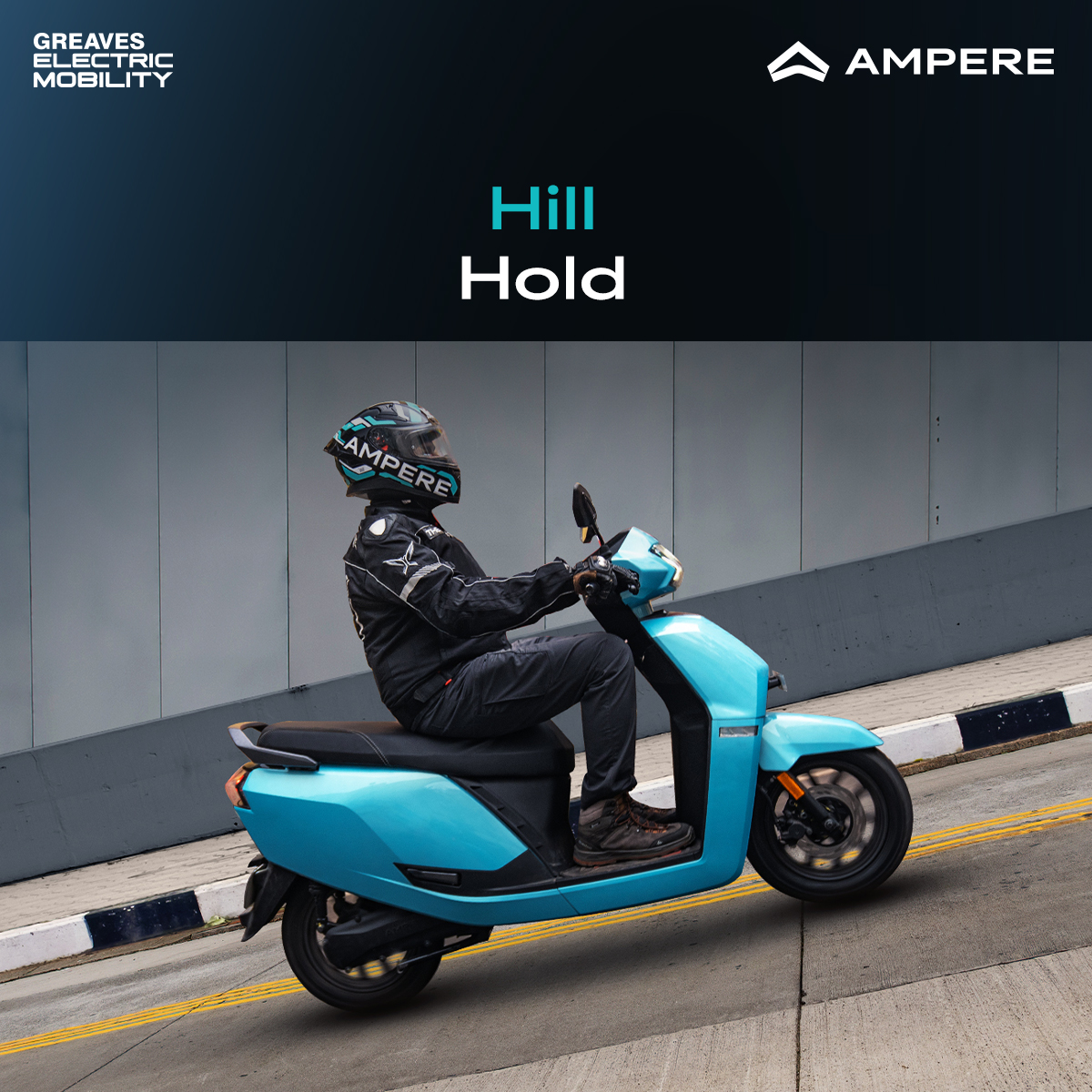 At the intersection of performance and safety stands the #AmpereNexus.⚡

Designed to keep the ones who #TakeCharge safe at every step of the way. For India's first high-performance family electric scooter, we went the extra mile to protect what matters most.