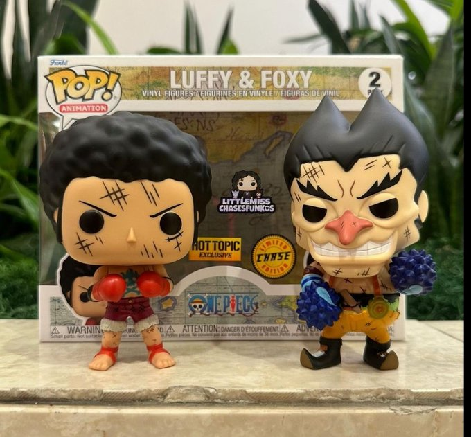 A hd look at Luffy and Foxy Funko Pop Chase 
Hitting Hot Topic 

via littlemisschasefunko

#luffy #onepiece #anime #onepiece #foxy #Popholmes #FunkoPop #Collectibles  #FunkoNews #Funkos  #FunkoChase