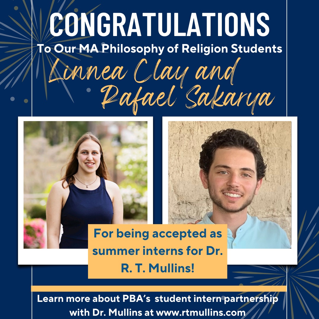 PBA's MA in Philosophy of Religion Program (@pba_mapr) on Twitter photo It's <a href="/pba_mapr/">PBA's MA in Philosophy of Religion Program</a> summer intern time with <a href="/theRTMullins/">The Reluctant Theologian Podcast</a>. Congrats to Linnea and Rafael! <a href="/paulmgould/">Paul Gould</a> <a href="/DrPaulCopan/">Paul Copan</a> <a href="/BRickabaugh/">Brandon Rickabaugh</a> It's <a href="/pba_mapr/">PBA's MA in Philosophy of Religion Program</a> summer intern time with <a href="/theRTMullins/">The Reluctant Theologian Podcast</a>. Congrats to Linnea and Rafael! <a href="/paulmgould/">Paul Gould</a> <a href="/DrPaulCopan/">Paul Copan</a> <a href="/BRickabaugh/">Brandon Rickabaugh</a>