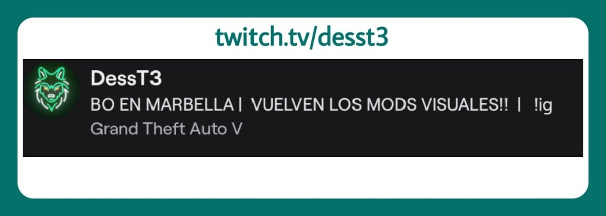 📣 | ¡Título del stream de hoy!