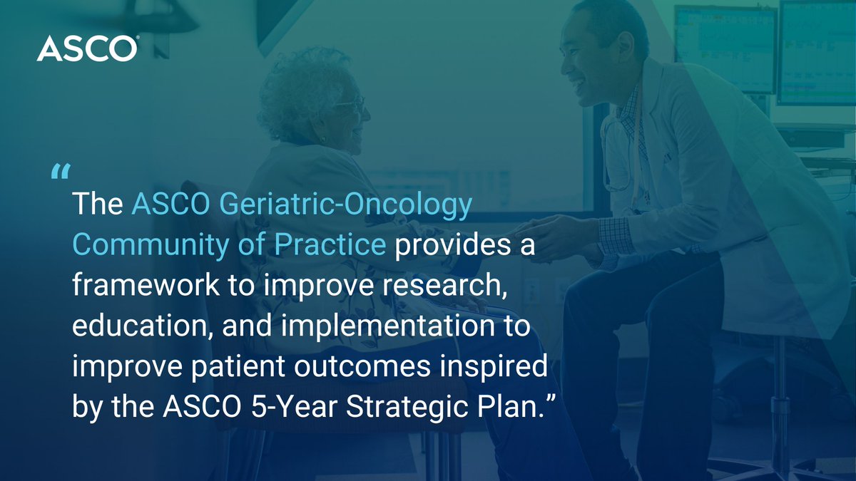 ASCO (@asco) on Twitter photo With the arrival of the ‘silver tsunami’ over the next 20 years, we must implement geriatric oncology principles into everyday practice. Now in #ASCOEdBook: a #gerionc 5-Year Strategic Plan ➡️ brnw.ch/21wKfHz <a href="/GeriOncCoP/">ASCO GeriOncCoP</a> <a href="/FernandoDiazMD1/">Fernando Diaz, MD</a> <a href="/AHamparsumianMD/">Anahid Hamparsumian</a> #geriheme #ASCO24 With the arrival of the ‘silver tsunami’ over the next 20 years, we must implement geriatric oncology principles into everyday practice. Now in #ASCOEdBook: a #gerionc 5-Year Strategic Plan ➡️ brnw.ch/21wKfHz <a href="/GeriOncCoP/">ASCO GeriOncCoP</a> <a href="/FernandoDiazMD1/">Fernando Diaz, MD</a> <a href="/AHamparsumianMD/">Anahid Hamparsumian</a> #geriheme #ASCO24