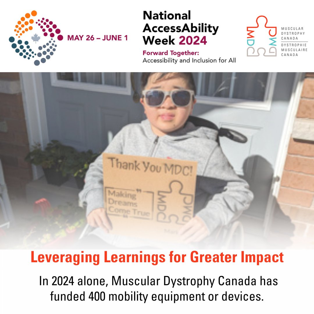 In 2024, MDC has funded numerous pieces of mobility equipment and devices. #AssistiveDevices can be expensive and out of reach for many Canadians. Access to funding for life-changing equipment is essential to building a more #accessible and #inclusive 🇨🇦.