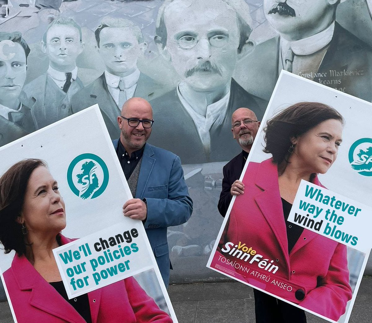 What happened to Sinn Féin? Who would have thought they would support the gov so much.