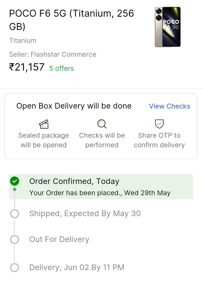 Poco f6 le liya guys ...
Thanks @Himanshu_POCO for excellent pricing 🙂 
#pocof6