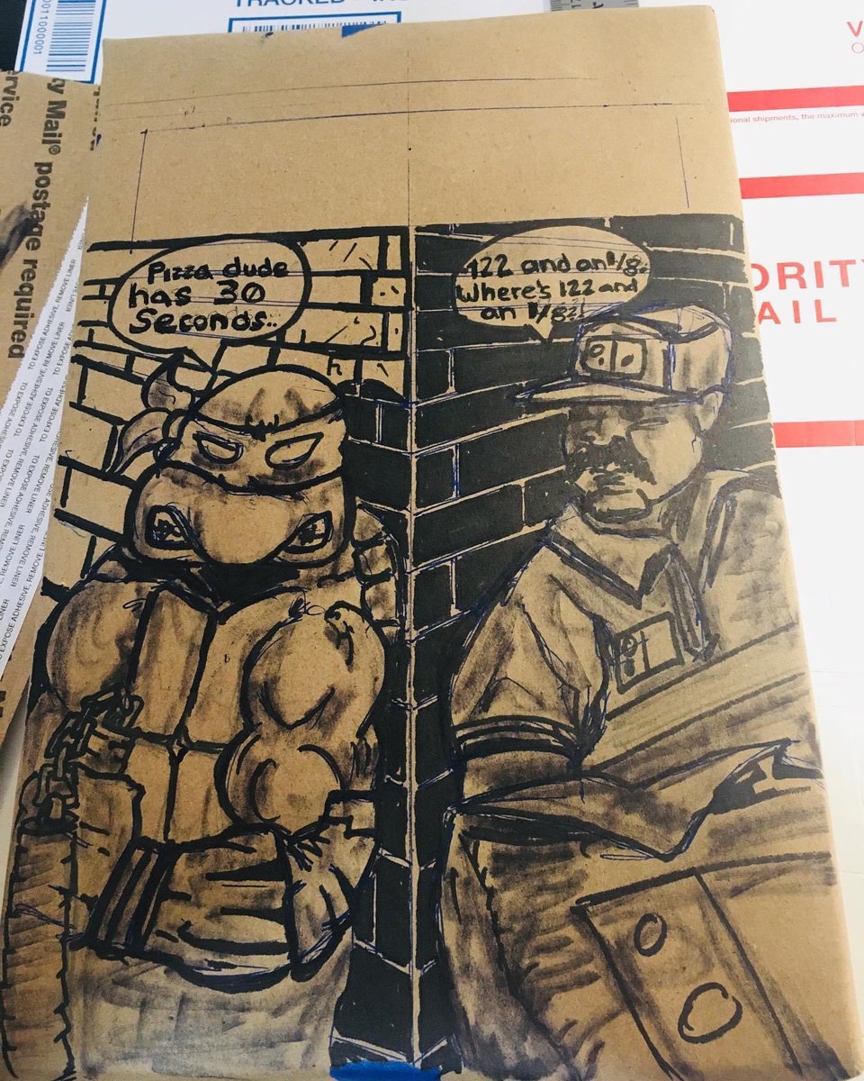 Wish I had more ⏰on this 1 The Raphael Micro Series Comic cover was 1 of my all time favs #tmnt piece requests all day 2day I guess🐢🐢🐢🐢🐀🍕 #comicbookart #comicbooks #drawing #artist #ninjaturtles #LastRonin #art #pizza