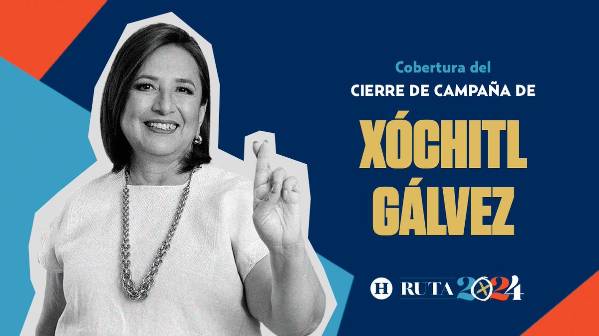 #Ruta2024 | La candidata presidencial de 'Fuerza y Corazón X México', @XochitlGalvez, concluye su campaña con eventos multitudinarios en el Estado de México  y Nuevo León | Sigue la cobertura a través de El Heraldo de México ⬇️