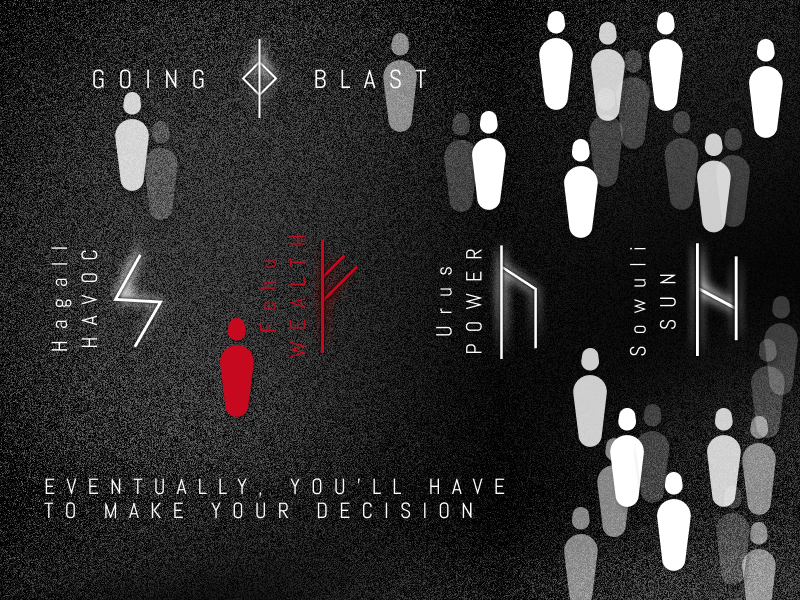 What are Runes at Going Blast?

Some auctions feature RUNES. Runes act as teams, and auctions can have anywhere from 2-5. Your RUNE is your team, so choose wisely. Each RUNE wins together or loses together. The auction's prize is split among the winning RUNE according to number