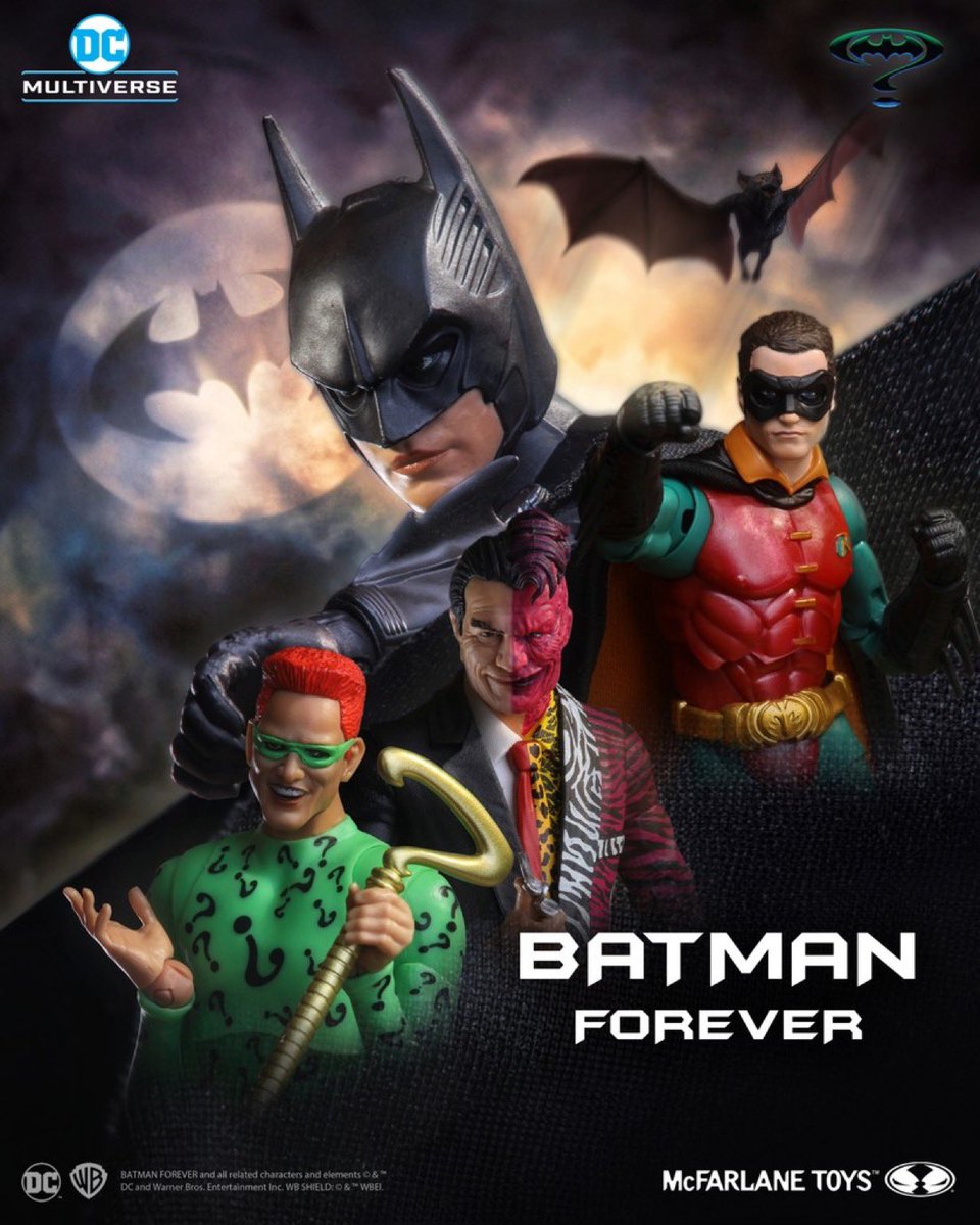 McFarlane Toys Batman Forever Build-A-Wave preorders open up June 7th. 

#mcfarlanetoys #dcmultiverse #batman #batmanforever #robin #riddler #twoface #dccomics #actionfigures #actionfigure #toynews #toycollector #toycommunity #inpursuitoftoys