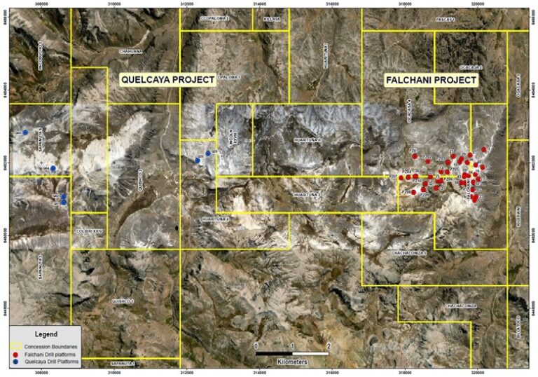 The Quelcaya exploration project is located 5 km west of the Falachani Lithium Project, and was announced late last year.

Its discovery strongly suggests the presence of a significant, district-scale lithium resource on the Macusani plateau.

Maiden #drilling in the area