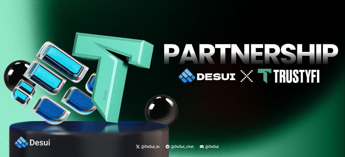 TrustyFi (@trusty_fi) on Twitter photo Exciting partnership alert! 🚨
<a href="/trusty_Fi/">TrustyFi</a> and <a href="/DeSui_io/">DeSui | Decentralized House of Web3 | Beta 3.0</a> are joining forces to revolutionize SocialFi! 🤝
Desui is a unique SocialFi project that merges traditional social networking with DeFi, empowering content creators. With its user-friendly interface and Multi-Chain Exciting partnership alert! 🚨
<a href="/trusty_Fi/">TrustyFi</a> and <a href="/DeSui_io/">DeSui | Decentralized House of Web3 | Beta 3.0</a> are joining forces to revolutionize SocialFi! 🤝
Desui is a unique SocialFi project that merges traditional social networking with DeFi, empowering content creators. With its user-friendly interface and Multi-Chain