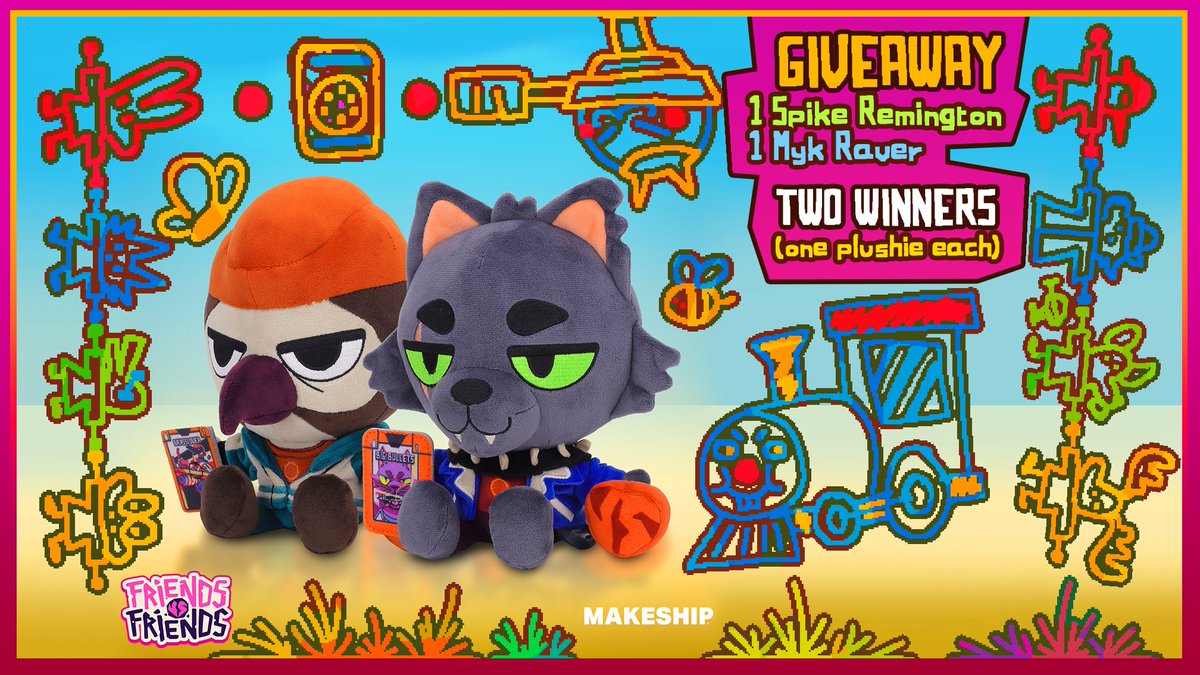 FVFgame's tweet image. to celebrate our birthday we are giving away two plushies!

like+RT this post.

you don't need to follow us because we like real people, not bots 🤖
