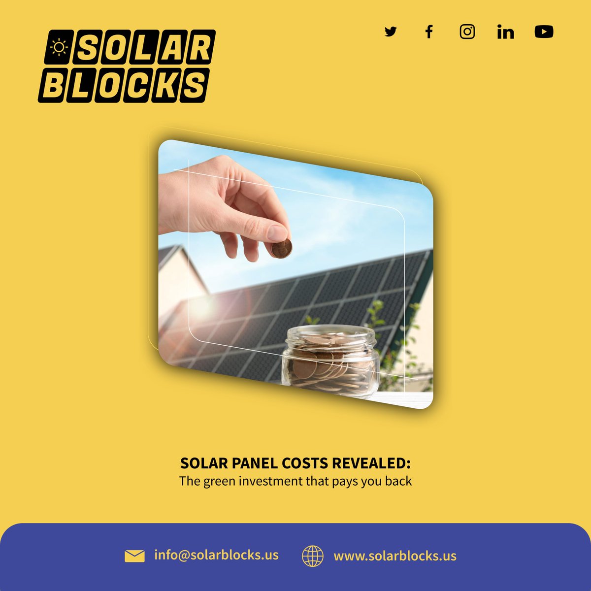 Do you want to know how much solar panels cost?

Read this thread to learn about this.
#Solarblocks #solar #solarenergy #solarpanel #solarpanels #solarinstallers #solarinstallation #solarindustry #newyork #us