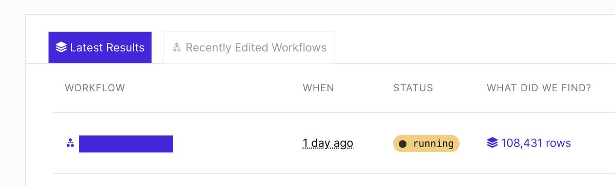 paul_hunkin's tweet image. We've done a ton of work on @jsonifyco scaling the last couple months, and it's paying off.
I do like seeing large workflows -- 108,431 rows (ie: urls) for this single run and still going strong!
I think the '23 version had a soft cap of 1k per *month*. It's come a long way📈
