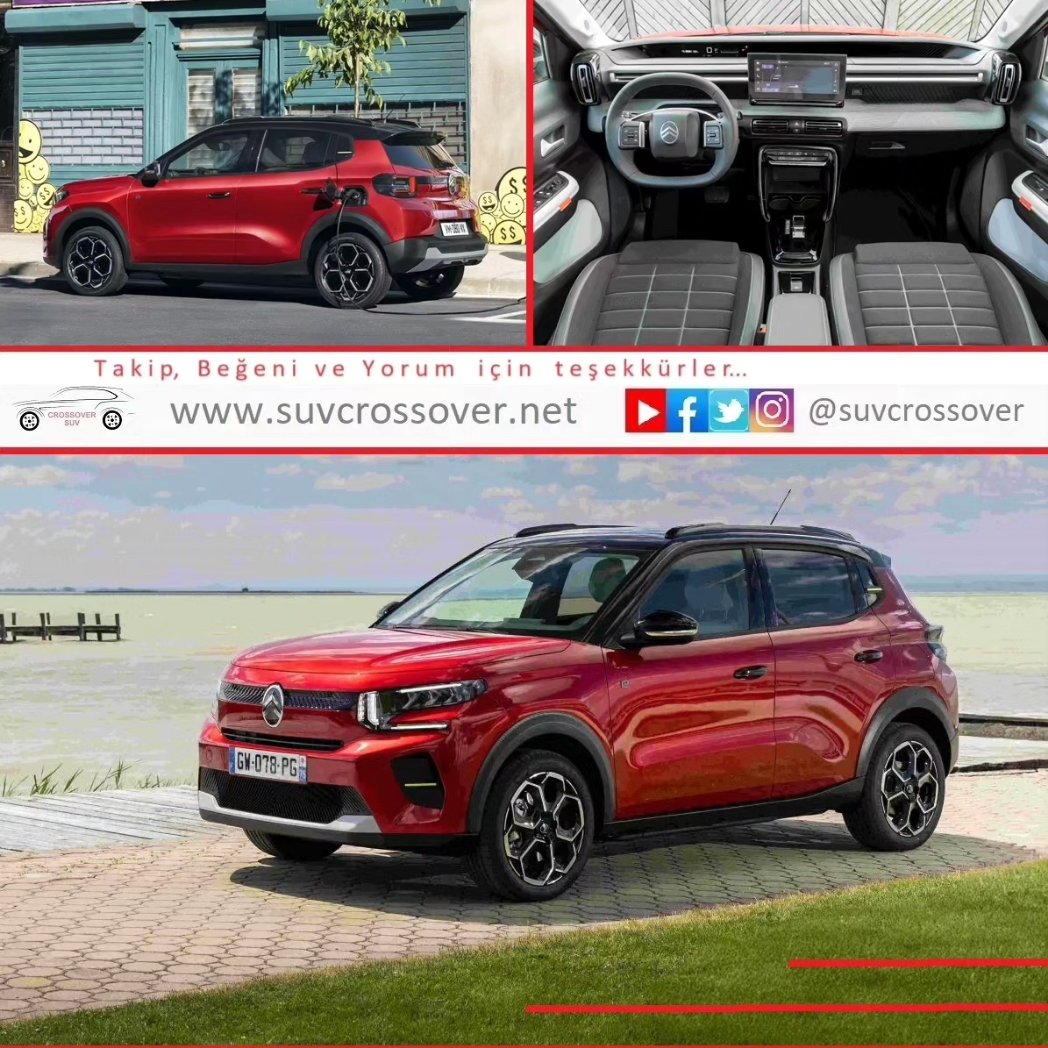 Citroën ë-C3 Eylül’de Türkiye’ye geliyor. Ayrıca yılbaşında yarı-hibrit benzinli eklenecek.

￼suvcrossover.net
#SUVcrossover, #cars, #carinstagram, #carsofinstagram, #osmanyavuz, #osmandannameler, #caroffamily, #carpics, #carpictures, #dreamcar, #electricvehicle,