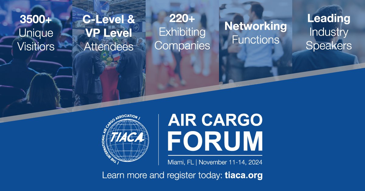 What makes the #ACF2024 the must attend event of the year? 

Is it the 3500+ attendees that are VP level and above or the networking functions that connect everyone to each other? Sounds like you should find out. Join us in Miami. Learn more 👉bit.ly/3U14iZ1

#aircargo