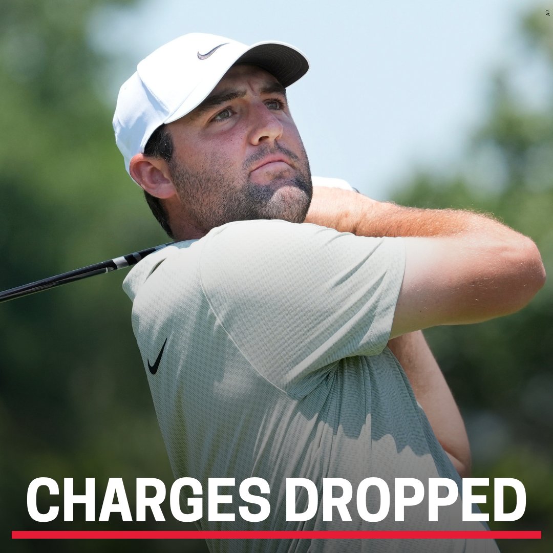 Charges against PGA golfer Scottie Scheffler are expected to be dropped, according to sources with direct knowledge. Read: tinyurl.com/4t28nfwf?utm_s…