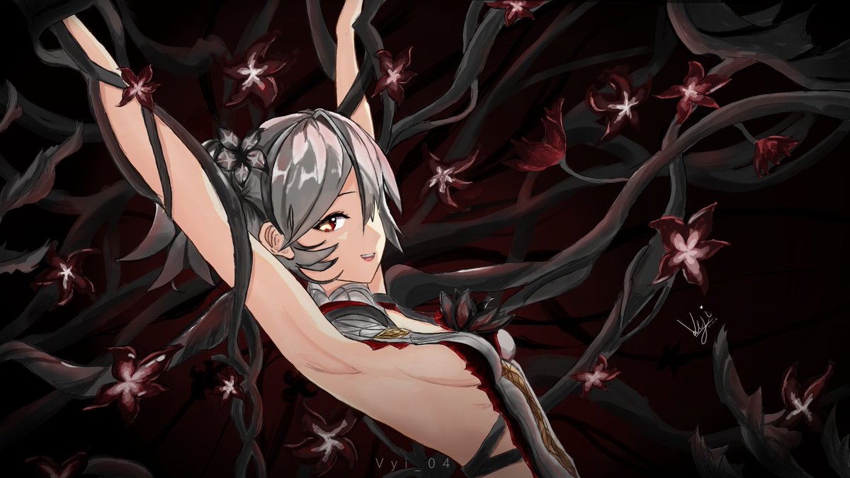 vyi_04's tweet image. Camellya ❤️🤍
she's soo..

#wutheringwaves #camellya #fanart