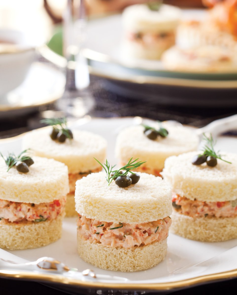 You can never go wrong with serving tasty tea sandwiches for afternoon tea, and our Dilled Crawfish Salad Tea Sandwiches have the flair and flavor of the Louisiana shore. Find the recipe at teatimemagazine.com/dilled-crawfis….