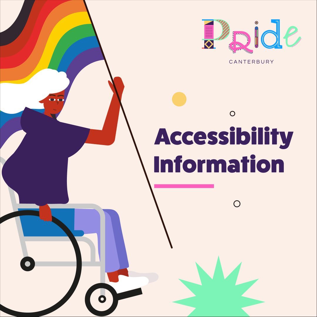 we've updated our website with all accessibility info, including our accessibility entrance ❤️ pridecanterbury.com/accessibility