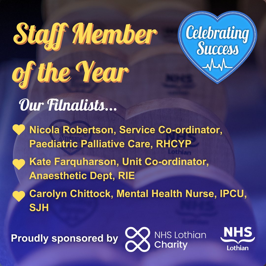 Our Staff Member of the Year #CSA24 award is nominated by colleagues for their commitment to our values and person-centred care and for the positive impact they have on everyone they interact with! Here are our amazing finalists ⤵