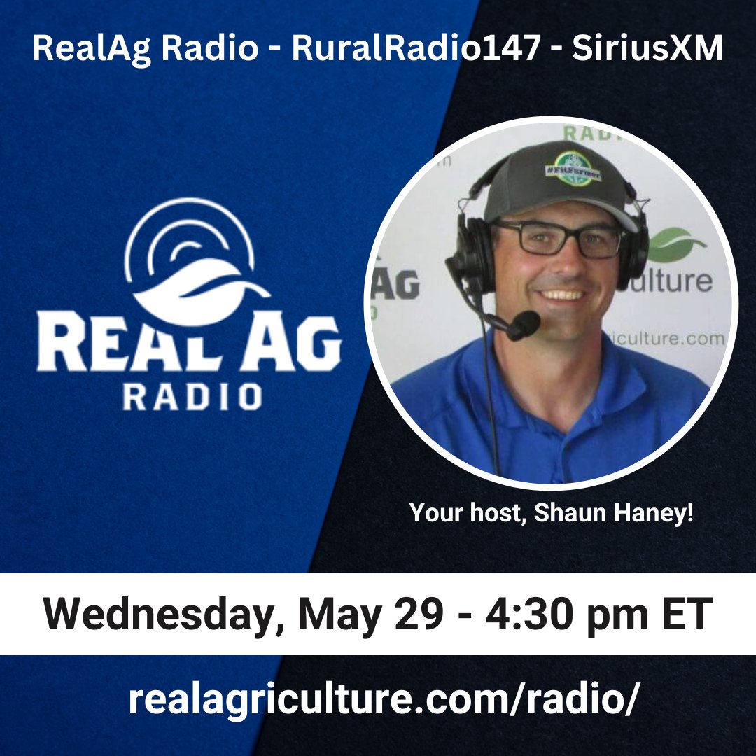 Tune in to #RealAgRadio at 430 E on @RuralRadio147! Host @shaunhaney is joined by @JPMcCormick3 of @AgMarket_net, hear some Canadian Farmer Sentiment Index data on #market direction & confidence in marketing plans, plus don't miss the top #cdnag news stories! #westcdnag #ontag