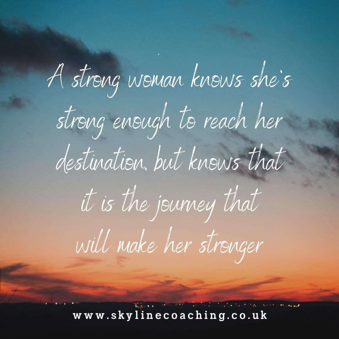 It's not just about the destination; the journey itself is a powerful source of strength. #JourneyToStrength #StrongWomen