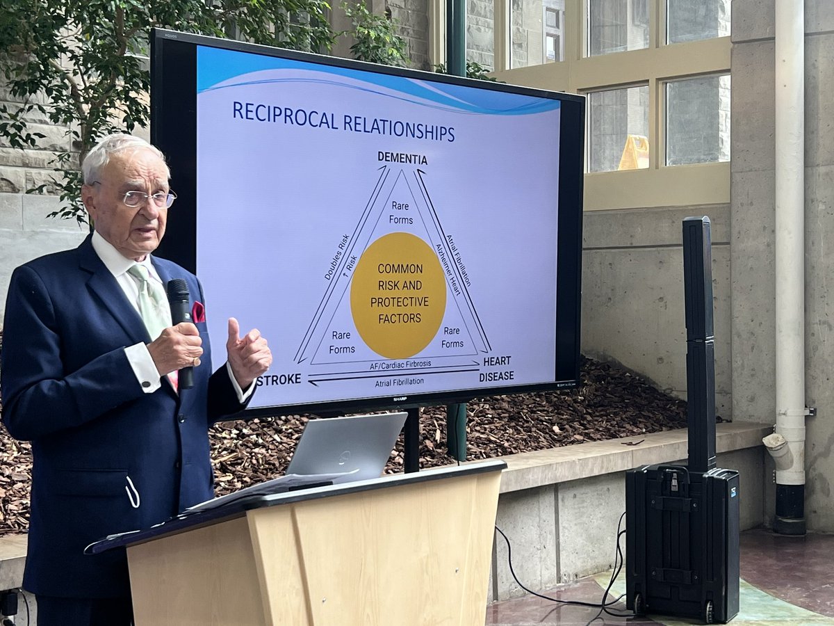 Dr. Vladimir Hachinski speaking about the “terrible three” as we honour his receipt of the 2024 Ryman Prize.