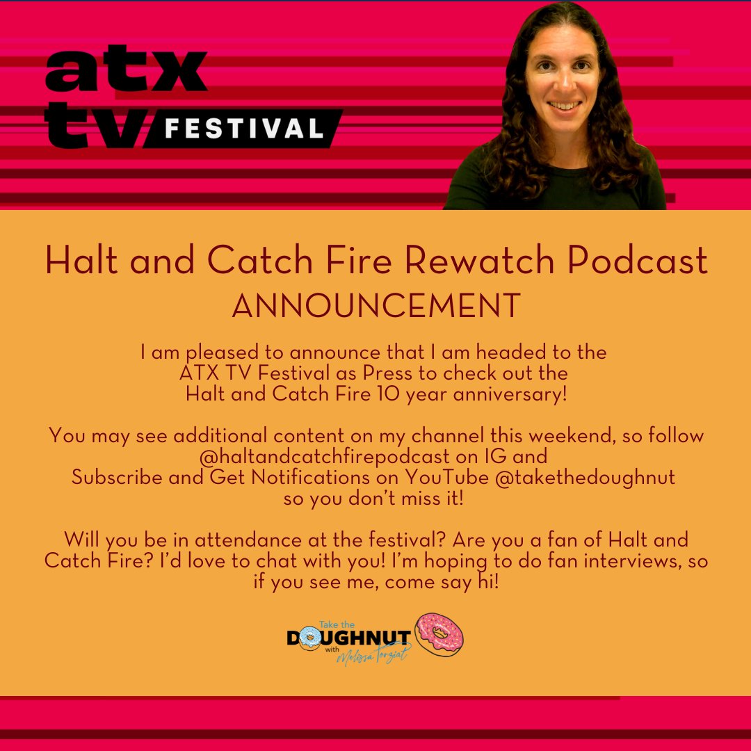 I'm excited to celebrate Halt and Catch Fire this week at the ATX TV Festival from May 30-June 2!

Find my full HACF playlist and any content from the festival here: youtube.com/playlist?list=…

@atxfestival
#haltandcatchfire #kerrybishe #tobyhuss #annabethgish #atxfestival