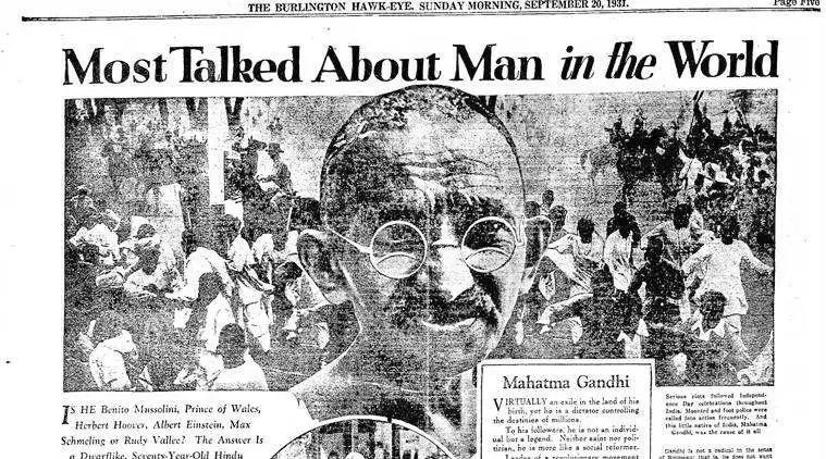 Mahatma Gandhi was already the most talked about man in the world in 1931, but the most nonsense talking man of the world thinks that he became famous because of a film.