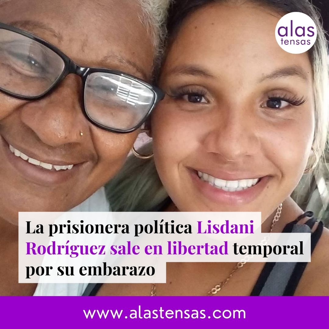 🟣 La prisionera política Lisdani Rodríguez sale en libertad temporal por su embarazo #alastensas #presaspoliticas #embarazo 👇 Más información, en el enlace de los comentarios. 🔗 alastensas.com/observatorio/l…