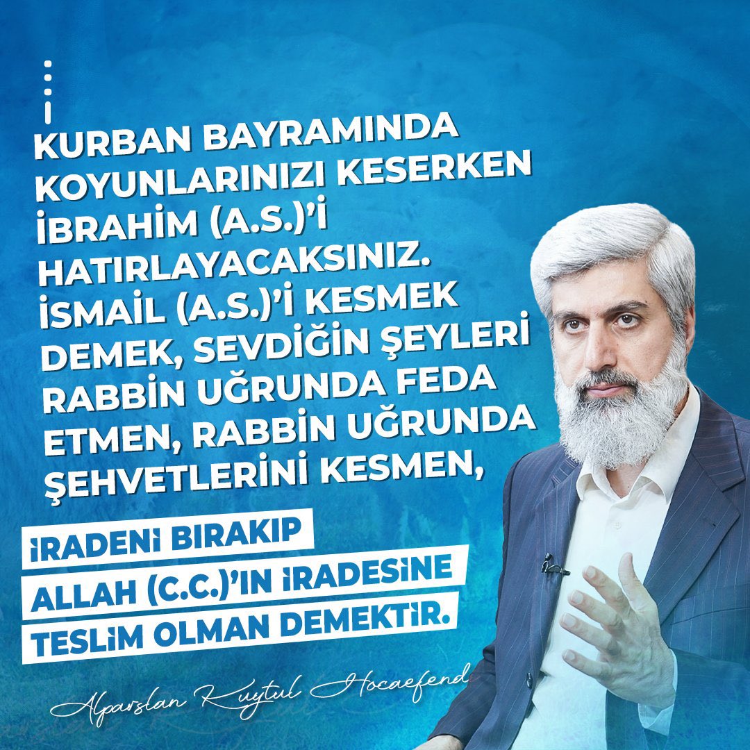 miyesealeyna's tweet photo. Kurban iradeni bırakıp Allah'ın iradesine teslim olman demektir.

Kurban Teslimiyettir https://t.co/ldslZFNmBj