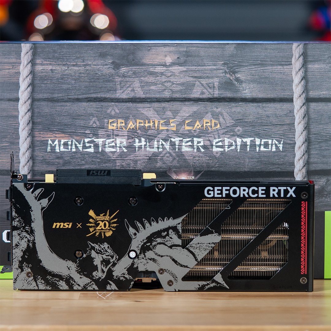 This Monster Hunter Edition MSI card is too clean.. 👀 #MSI #MSIGaming #Gaming #PC #Desktop #NVIDIA #GPU