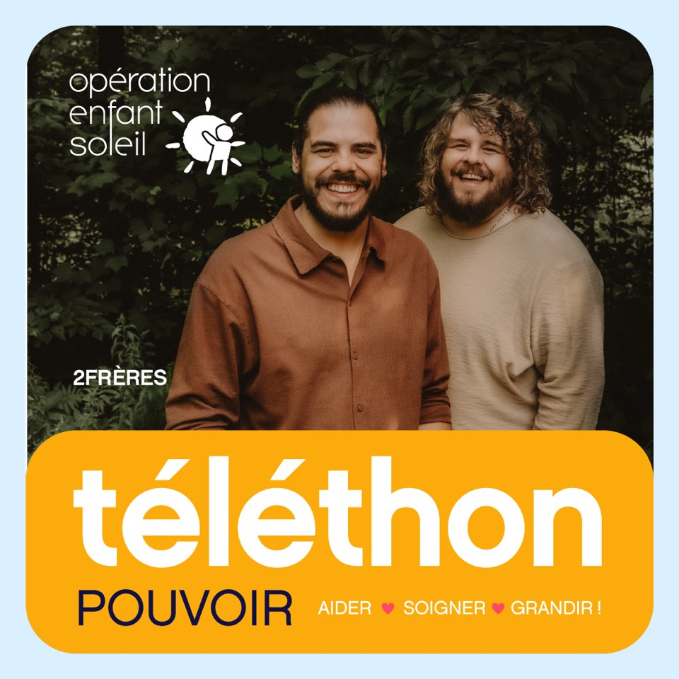 Encore une fois cette année, nous sommes fiers de participer au Téléthon Opération <a href="/enfantsoleil/">Enfant Soleil</a>, diffusé à <a href="/tvareseau/">TVA</a>. ☀️

Notre perfo sera diffusée vers 12h30.

Soyez généreux! 💛 #EnfantSoleil2024