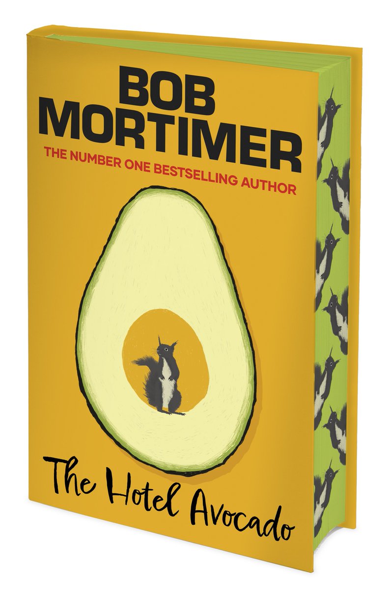 It's #buyastrangerabook day. Bob Mortimer has a new book out in August. The Hotel Avocado. We'll be getting SIGNED copies! (biggreenbookshop.com/signed-copies/…). @GettingWorse has bought one of these for me to give away to someone, so if you'd like it, get in touch!