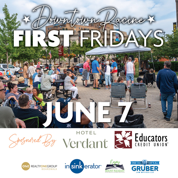 Next weeked! First Friday Summer Bash!
✔️Free Hot Dogs
✔️Cornhole Tournaments
✔️Live Music  throughout Downtown

✨
#DowntownRacine #RallyForRacine #RacineWI #AskMeWhyILoveRacine #RacineWisconsin #RacineVibes