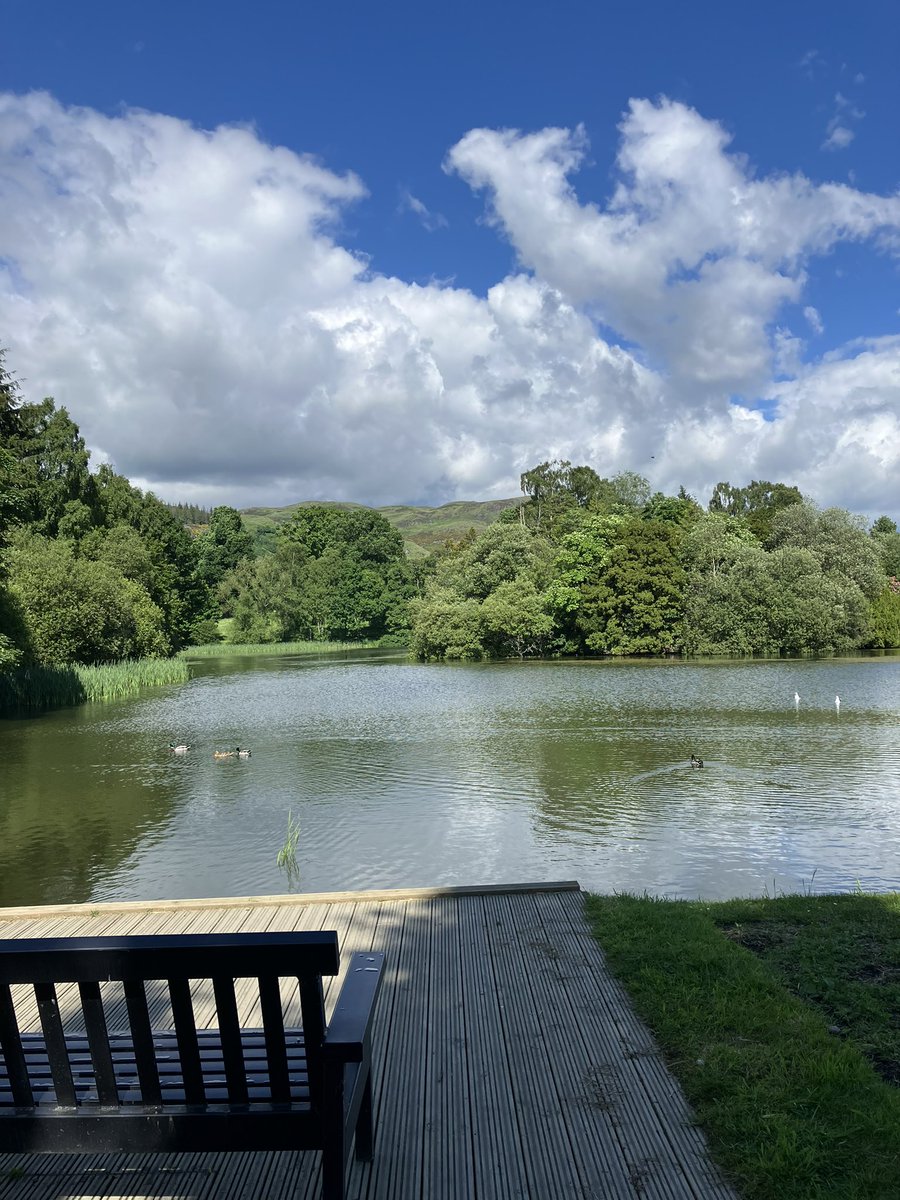 I always go for a walk round the loch when I go to @StirUni, I always tend to go the same way but today I walked the opposite way round-always good to look at other perspectives in life.