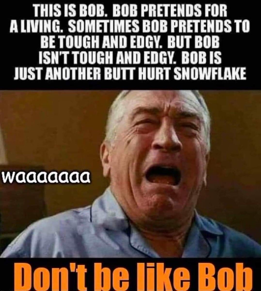 MarkUltramaga's tweet image. Don't be like Bob!