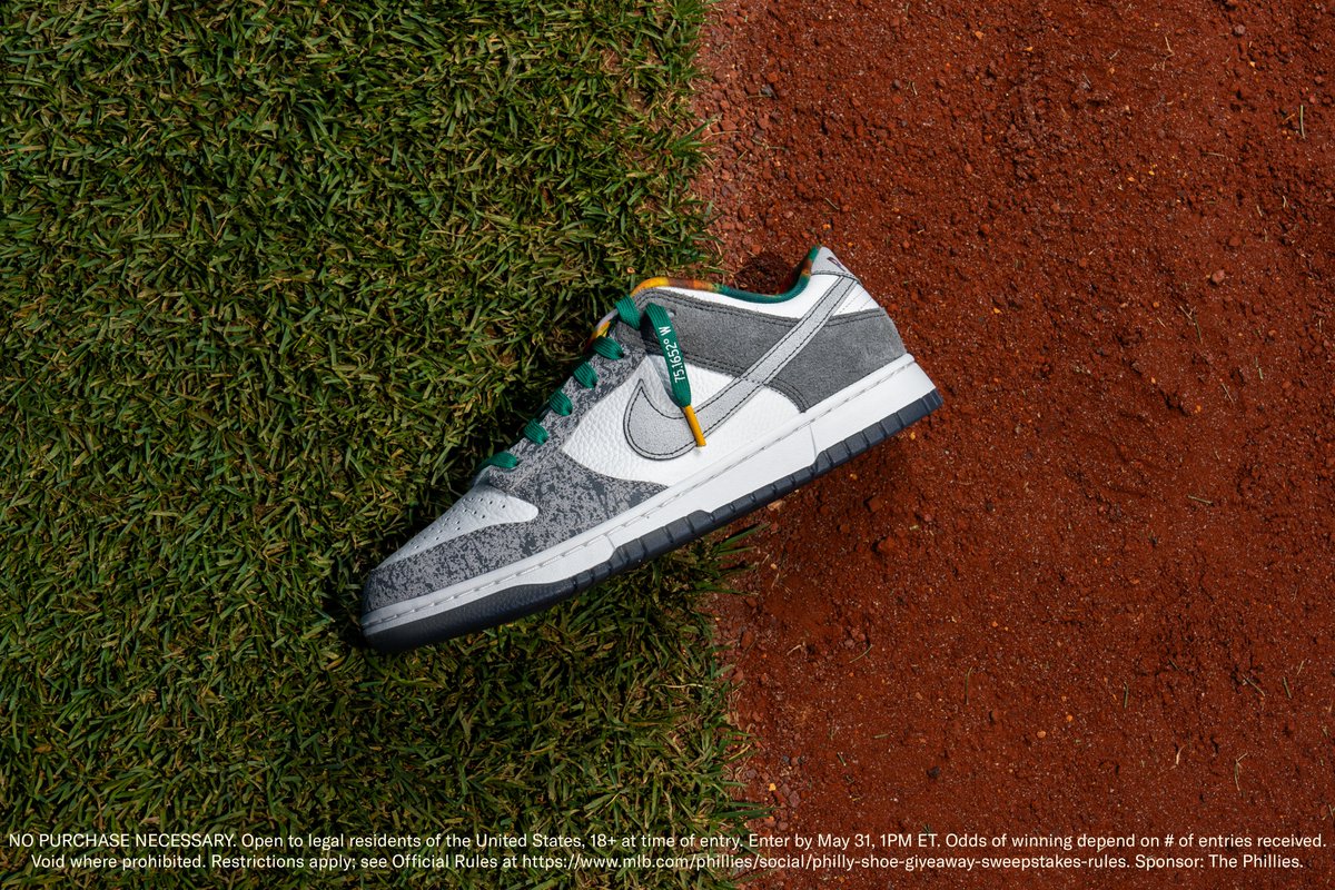 Wanna be one of the first in your neighborhood to rock the new 'Philly' Dunks?

Repost using #PhilliesSneakerSweepstakes for your chance to win a pair!

Rules: atmlb.com/3wUqNHz