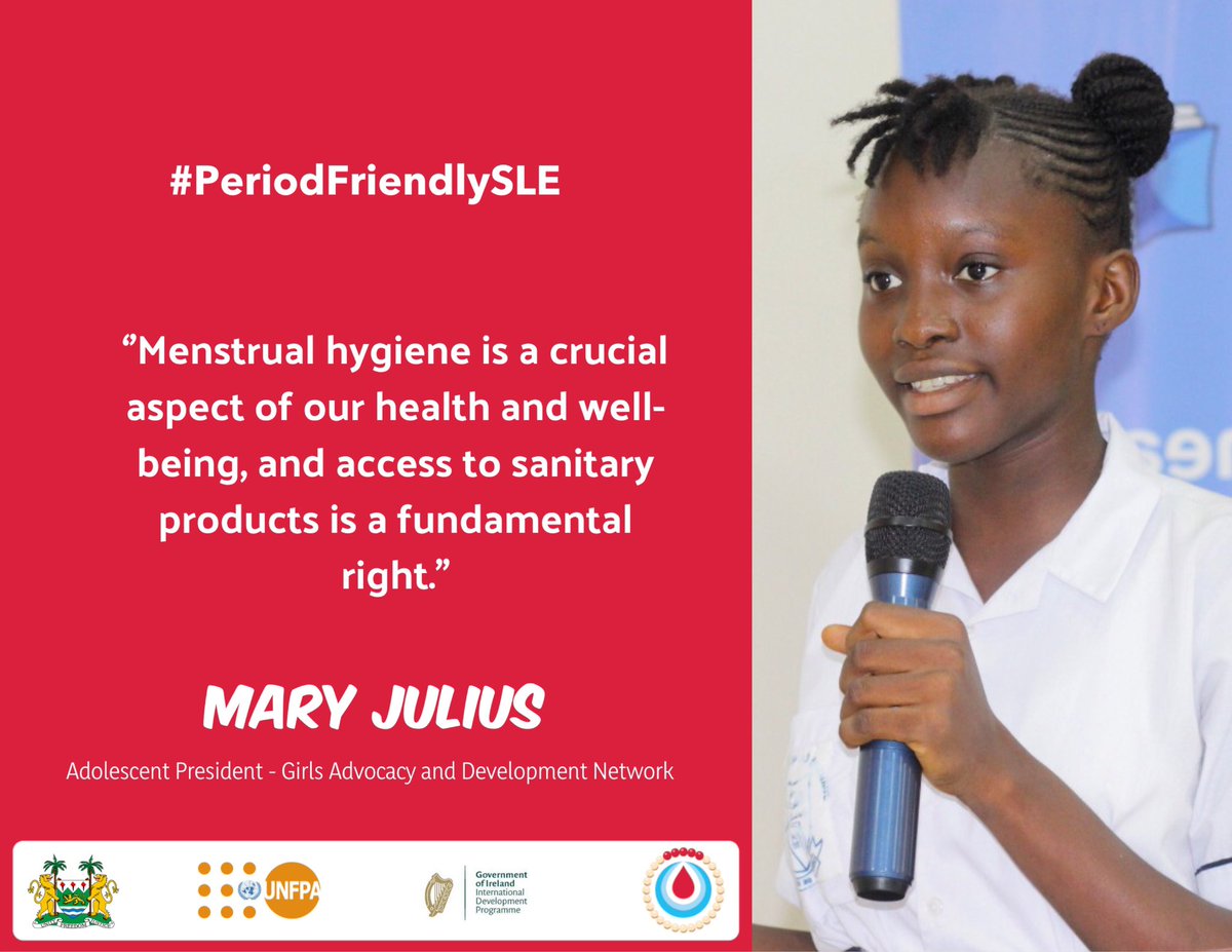 Menstrual health is a human rights issue.🩸✊🏾 #PeriodFriendlySLE #PeriodFriendlyWorld #MenstrualHygieneDay #MHD2024 #GlobalGoals