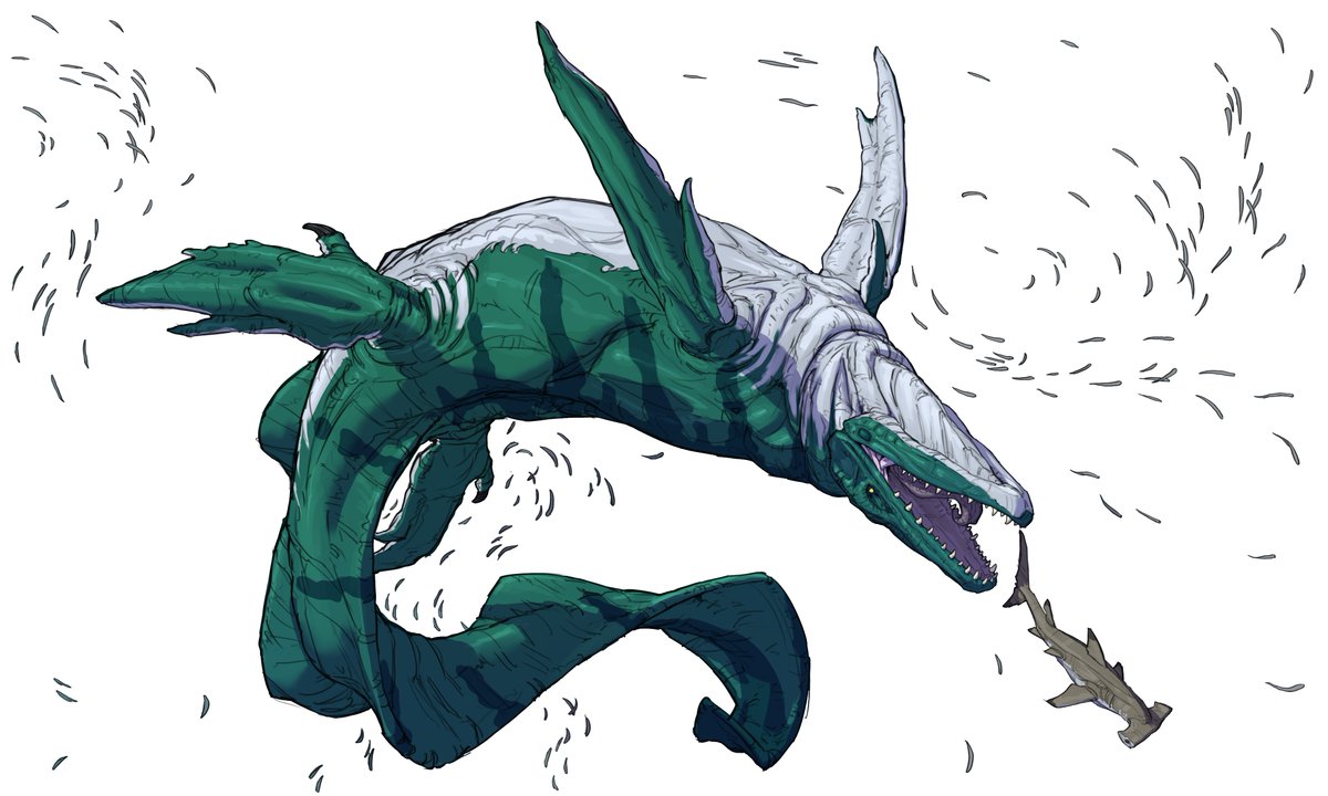ALiteralCAR's tweet photo. Mosasaur being the true ocean predator https://t.co/5dVuyATmVz