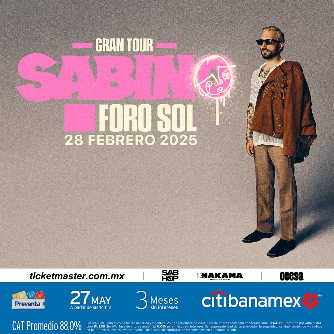 ¡SABINO ANUNCIA SU PRIMER FORO SOL!

Tras cautivar al público del Vive Latino con su talento y carisma, Sabino, uno de los exponentes más destacados del hip hop mexicano, anuncia su llegada al Foro Sol el 28 de febrero de 2025

<a href="/elsabinox/">Pablotaz</a>