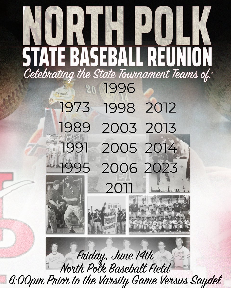 Calling all State Baseball Alumni
#SaveTheDate
@npolkbaseball