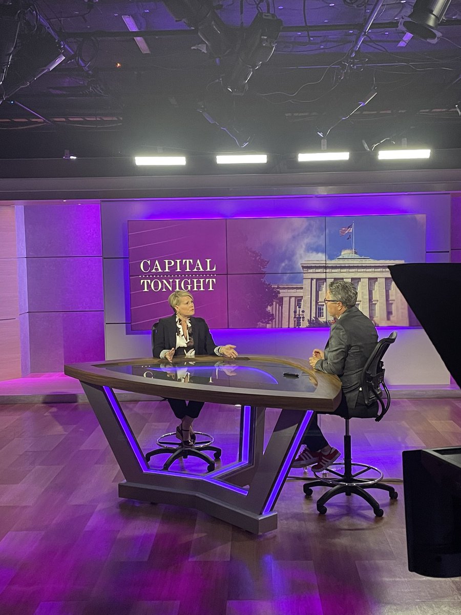 Thanks to @TimBoyumTV for the opportunity to talk about the work ahead in @ncpublicschools and life post primary. Hope others will tune into @SpecNews1RDU tonight at 7 pm! #nced