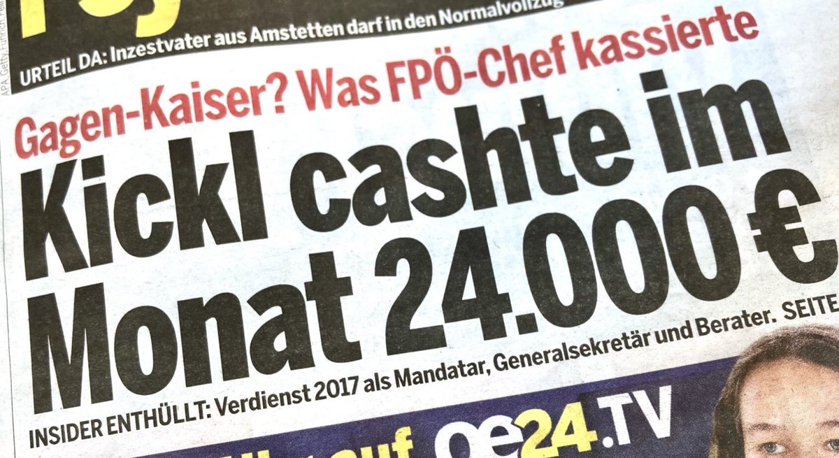 @FPOE_TV Apropos 'Ungerechtigkeit', der 'Volkskanzler' Kickl👇.