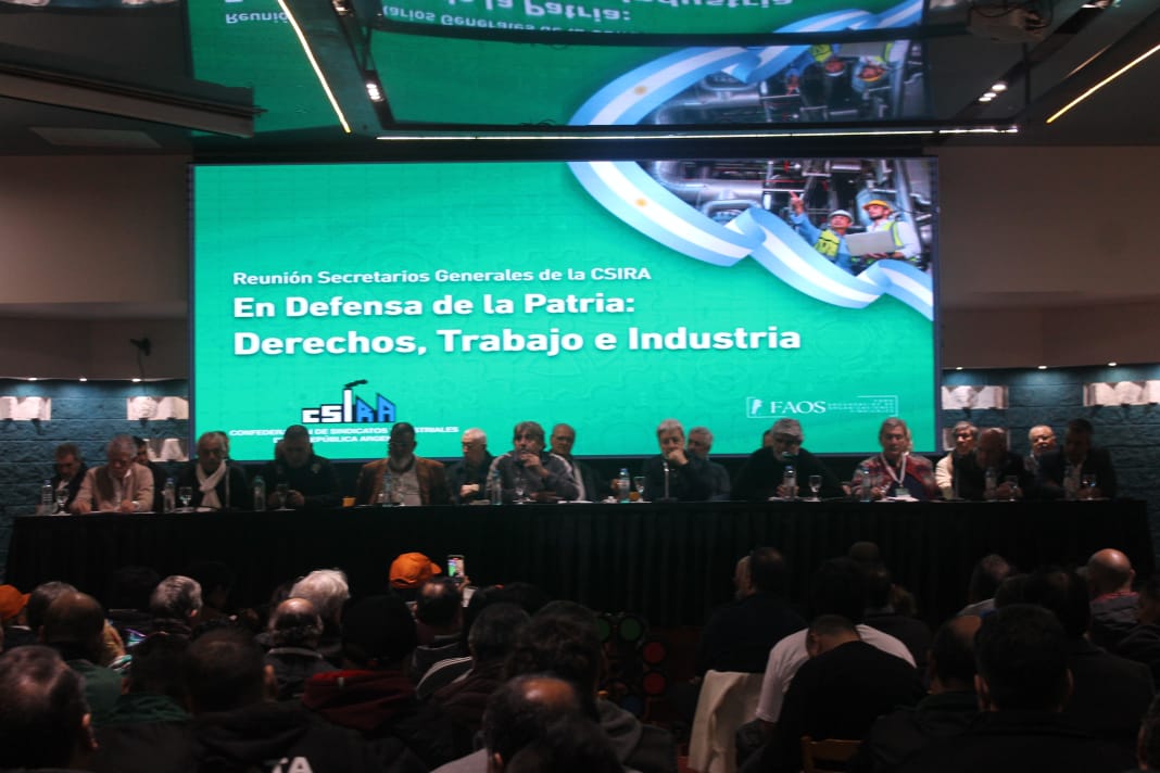 Los Sindicatos Industriales también movilizarán al Congreso contra la Ley Bases: "Defender la industria nacional y los derechos de los trabajadores es defender a la patria"