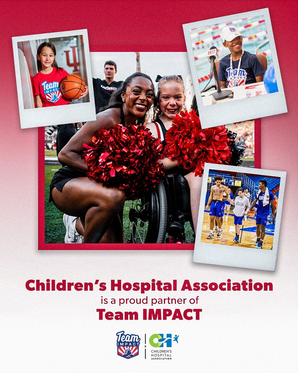 CHA has partnered w/ @GoTeamIMPACT, a nonprofit that connects kids w/ complex medical conditions & disabilities w/ college sports teams. This collab aims to improve peds health care experience by leveraging the power of teamwork, community, & compassion. childrenshospitals.org/news/newsroom/…