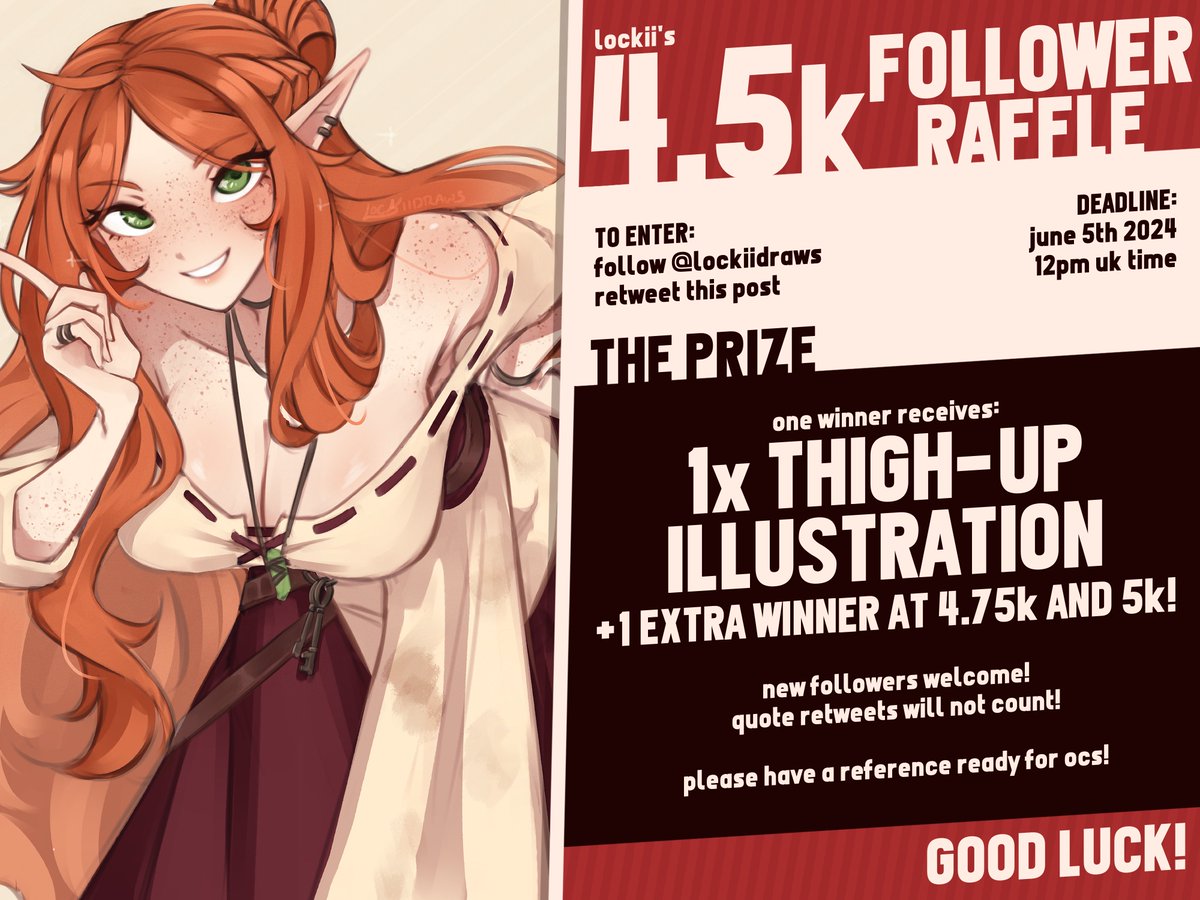 iiiit's raffle time! 🎉🎉🎉

want some free art? just follow and rt this post, and you're in the running!
prizes will be drawn a week from now, so good luck and thank you for your support!